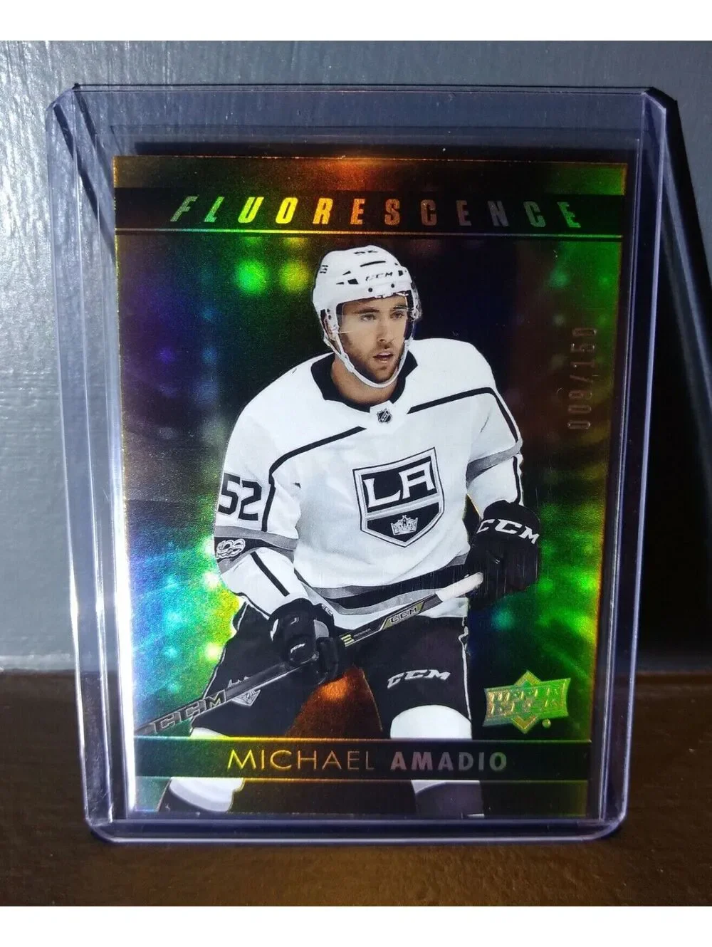 2017 Michael Amadio Upper Deck Fluorescence #F-18 Hockey Card #/150